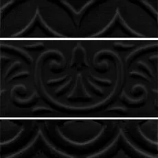 Керамическая плитка Авеллино чёрный структура mix 7,4x15