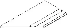 Бортик Италон Магма Сильвер с выемкой закругленный левый 620090001311 серый 30x120