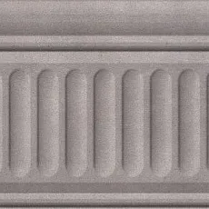 Керамическая плитка Бордюр Александрия серый структурированный 9,9x20