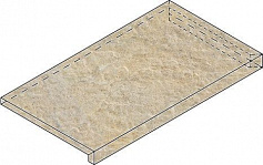 Италон СЭНД Х2 СТУП.33X60 УГЛ.ПР бежевый для дома для крыльца для офиса для улицы