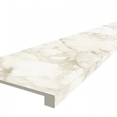 Ступени coliseumgres Микеланджело Ворм фронтальная 620070002488 белый 33x120