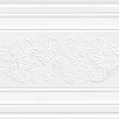 Керамическая плитка Декор kerama marazzi 14042r\3f Монфорте белый панель матовый обрезной 40x120