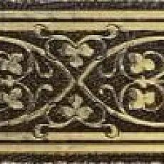 Керамическая плитка Катар/ qatar Бордюр Коричневый 2.8x25