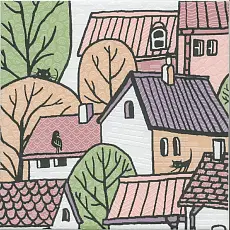 Керамическая плитка Декор kerama marazzi os\a225\5009 Городок 2 матовый 20x20