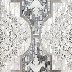 Керамическая плитка Вставка Аксима Венеция d серая 30x60