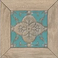 Керамогранит Вставка Меранти пепельный светлый мозаичный 13x13