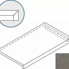 Керамогранит Ступень Италон Дискавер x2 fume scalino angolare dx 33x60 33x60