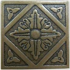 Керамическая плитка enigma вставка бронзовый 7,5x7,5