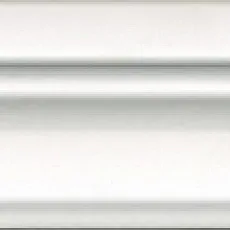 Керамическая плитка Бордюр Багет Магнолия белый обрезной 5x30