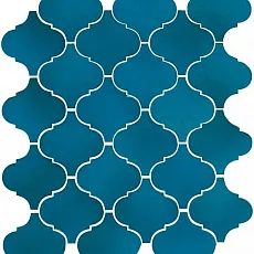 Керамическая плитка арабески майолика синий 26x30