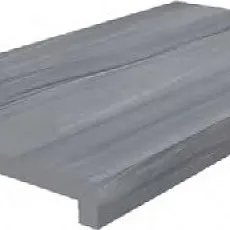 Керамогранит Ступень клеёная тип l Роверелла серый 34x60