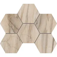 Мозаика estima br01 bernini hexagon pearl бежевый неполированный 25x28.5