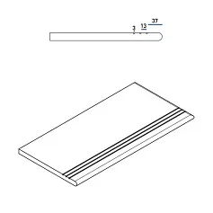 Ступени orobico gradino round grip 30x60 dx 30x60