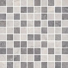 Керамическая плитка Декор Мармион серый мозаичный mm6268b 25x40