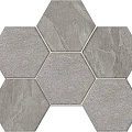 Мозаика estima ln02/te02 Луна/ luna Хексагон grey Серый 25x28.5