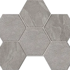 Мозаика estima ln02/te02 Луна Хексагон grey серый 25x28.5