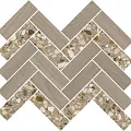 Керамическая плитка Декор kerama marazzi t042\sg5269 Монтиони мозаичный коричневый светлый 34x35.5