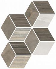 Мозаика serpe-nuvola Декор Ромб Теплая Гамма 24x30