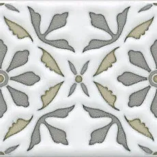 Керамическая плитка Декор Клемансо орнамент stg\a618\16000 7,4x15