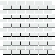 Керамическая плитка Декор kerama marazzi 191\001t Турнон белый мозаичный матовый 30x32