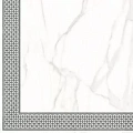 Керамическая плитка Декор lasselsberger Каррара Нова/ carrara nova 7346-0004 Белый 45x45 45x45