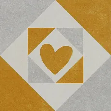 Керамогранит via cuore naranja 22,3x22,3