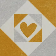 Керамогранит via cuore naranja 22,3x22,3