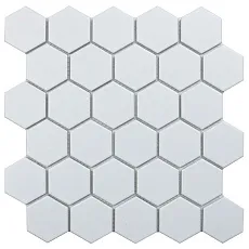 Мозаика Хексагон small Вайт Матт 26,5x27,8