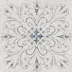 Керамогранит Терраццо серый светлый декорированный обрезной 60x60