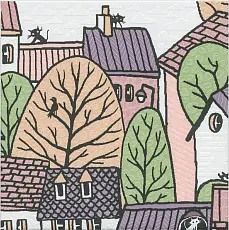 Керамическая плитка Декор kerama marazzi os\a222\5009 Городок 1 матовый 20x20