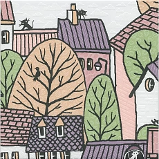 Керамическая плитка Декор kerama marazzi os\a222\5009 Городок 1 матовый 20x20