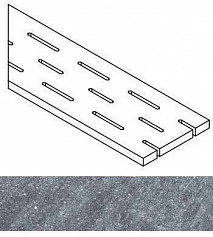 Италон СИЛВЕР РЕШЁТКА 20X60 ЛЕВ серый для улицы для крыльца
