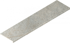 Ступени Италон Магма Сильвер угловая правая 620070003017 серый 33x120