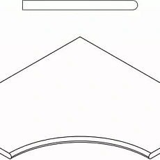 Керамогранит Бортик Италон Дискавер x2 fume bordo angolare round 60x60 60x60