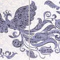 Керамическая плитка садко синее панно 01 33x50