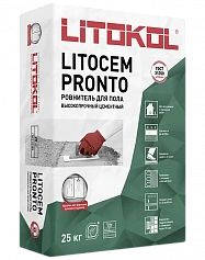 Ровнитель (стяжка) пола Литокол LITOCEM PRONTO 25кг серый