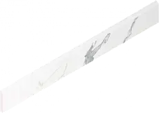 Плинтус Италон Стелларис Статуарио Уайт 610130007449 белый 7.2x60