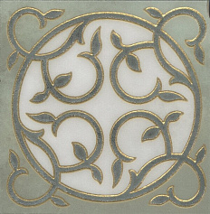 Керама Марацци Вставка Джардини лаппатированный зеленый 