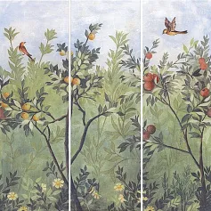 Керамическая плитка панно помпеи 75x75