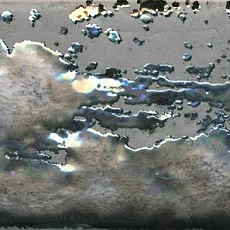 Керамогранит Декор Граффити металл серый 9,9x20