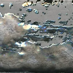 Керамогранит Декор Граффити металл серый 9,9x20