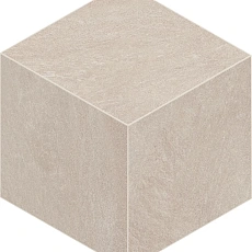 Мозаика estima tn00 Трамонтана/ tramontana Кьюб ivory Бежевый 25x29