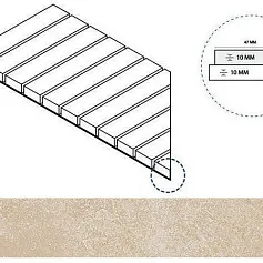 Керамогранит МАГНЕЗИО РЕШЁТКА СТРИМ 10 ЛЕВ 25x60