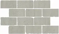 Керамическая плитка Бордюр kerama marazzi br032 Сан-Марко мозаичный серый светлый матовый обрезной 26.5x46.5