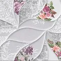 Керамическая плитка Мальвия grey floris 24,2x70