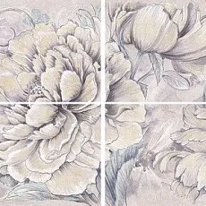 Керамическая плитка Деликато bouquet perla 63x126