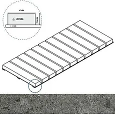 Керамогранит грэй решётка стрим 20 25x60