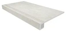 Ступени Комплект estima sr00 spectrum milky white (33x120 непол. прямоугол. бортик с насечками + Подступенок 14,5x120) 33x120