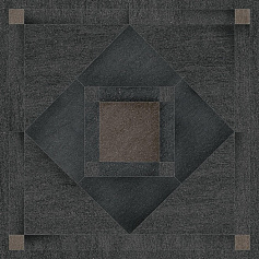 Керама Марацци Декор Базальто обрезной чёрный 