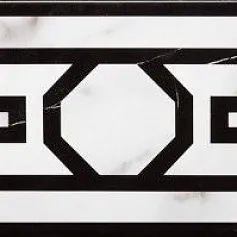 Керамическая плитка Нью Традишн черно-белый 15x30